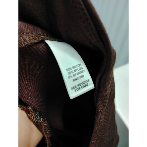 Est. 1946 Pants Trouser Classic Straight Chocolate Brown sz 18/20W NWT - Picture 4 of 6